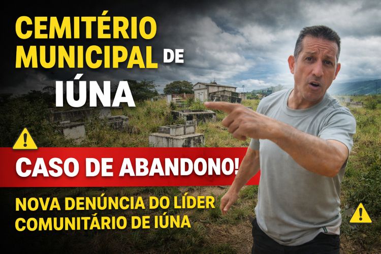 AMEAÇADO PELA VERDADE: Deude Melo denuncia retaliações em Iúna após expor descaso no Cemitério Deude Melo denuncia: onde estão as obras da prefeitura? Em visita ao Cemitério Municipal de Iúna, a realidade encontrada é desoladora. Onde deveria haver um ambiente de respeito e dignidade, a população depara-se com um cenário de descaso administrativo que já dura anos. Entre as gavetas inacabadas, o mato alto e a presença preocupante de urubus, a denúncia ganha força. A infraestrutura básica, que deveria ser um compromisso inadiável da gestão municipal, encontra-se paralisada, deixando as famílias de Iúna sem um local adequado para o sepultamento de seus entes queridos. "Até quando o povo de Iúna terá que conviver com tanta falta de respeito?", questiona Deude Melo, que tem percorrido a cidade para expor a ineficiência de uma gestão que promete muito nas redes sociais, mas entrega o abandono na prática. A falta de transparência sobre o destino dos recursos públicos, que deveriam ser aplicados nas obras de ampliação e reforma, é o ponto central da revolta dos moradores. A denúncia não é apenas sobre tijolos e cimento; é sobre a dignidade do cidadão iunense que, ao buscar o serviço público, encontra apenas portas fechadas e desculpas. A fiscalização continua, e a verdade, como sempre, precisa vir à tona. O povo de Iúna merece respeito e a Prefeitura precisa dar explicações urgentes sobre o abandono deste espaço sagrado.